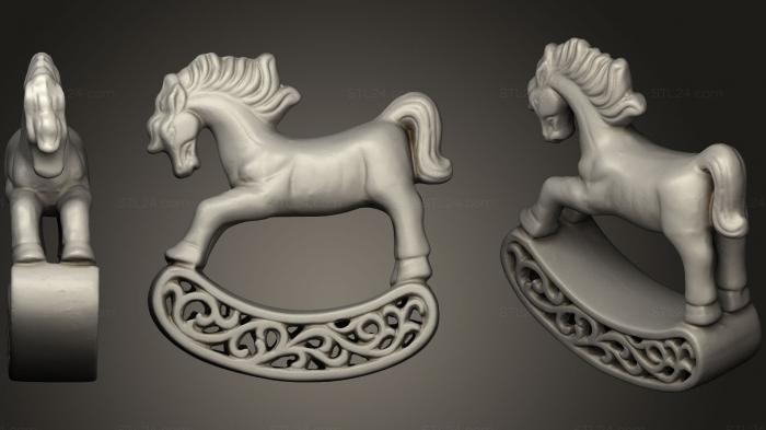 Игрушки (Фигурка лошади, TOYS_0550) 3D модель для ЧПУ станка